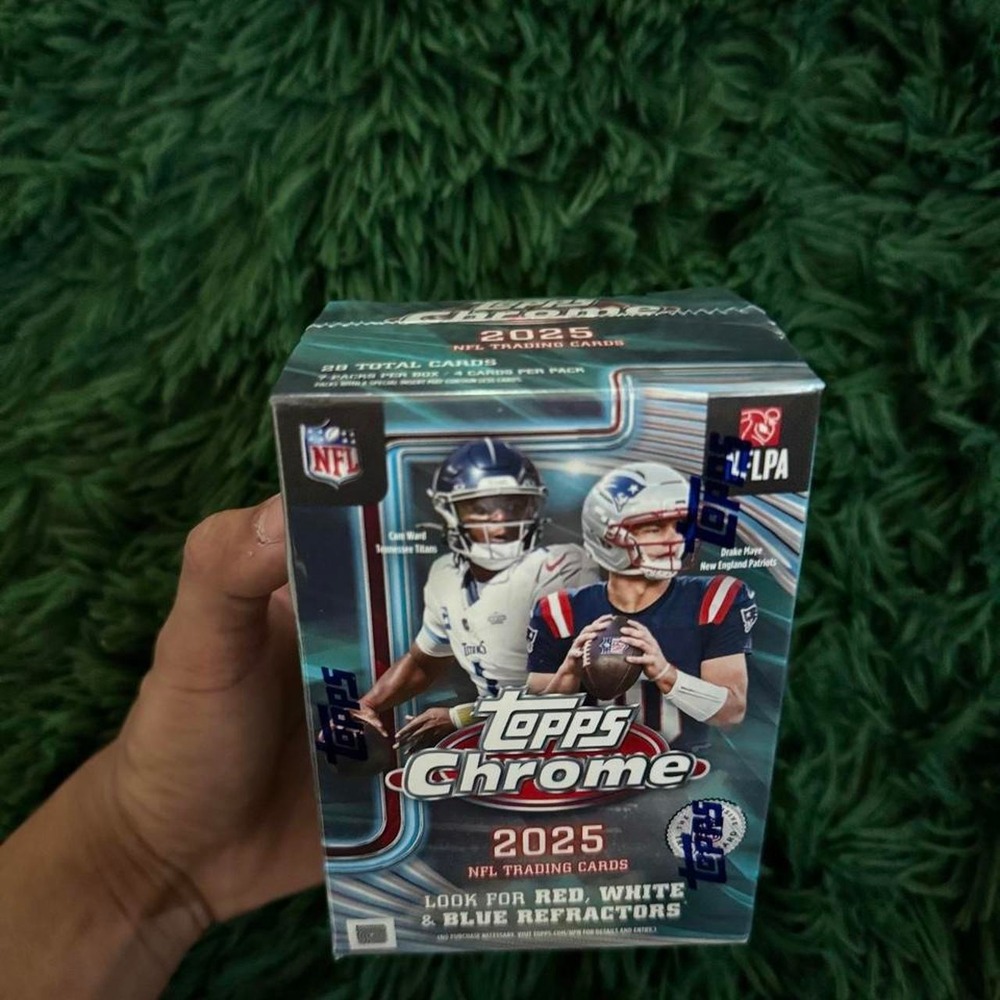(1) 2025 TOPPS Chrome NFL Value Box